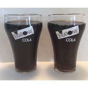 Sensational Cola Vintage Glasses 1990s Bell Shaped